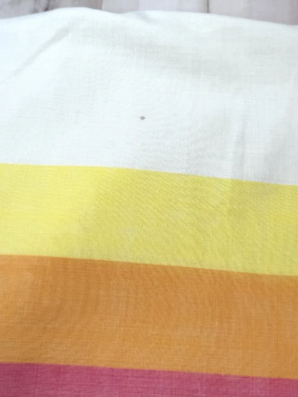VTG 1970s WAMSUTTA 2pc KING Flat & Fitted Sheets TOMORROW'S RAINBOW Stripe READ
